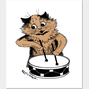 Drummer Cat Posters and Art